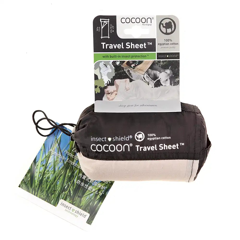 Cocoon Travelsheet Egyptian Cotton Insectshield Lakenzak