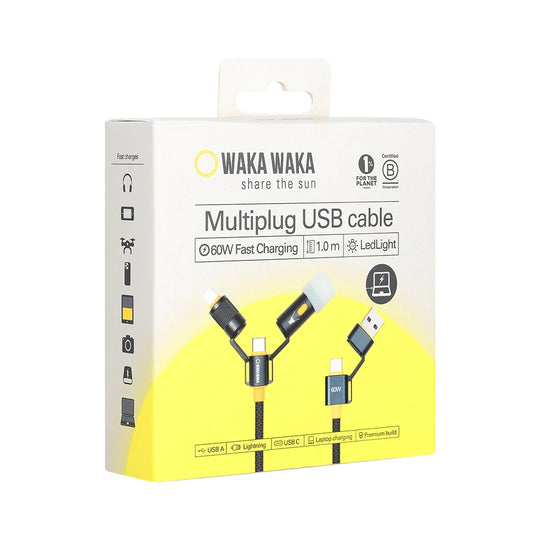 WakaWaka Connect - Multiplug USB Kabel